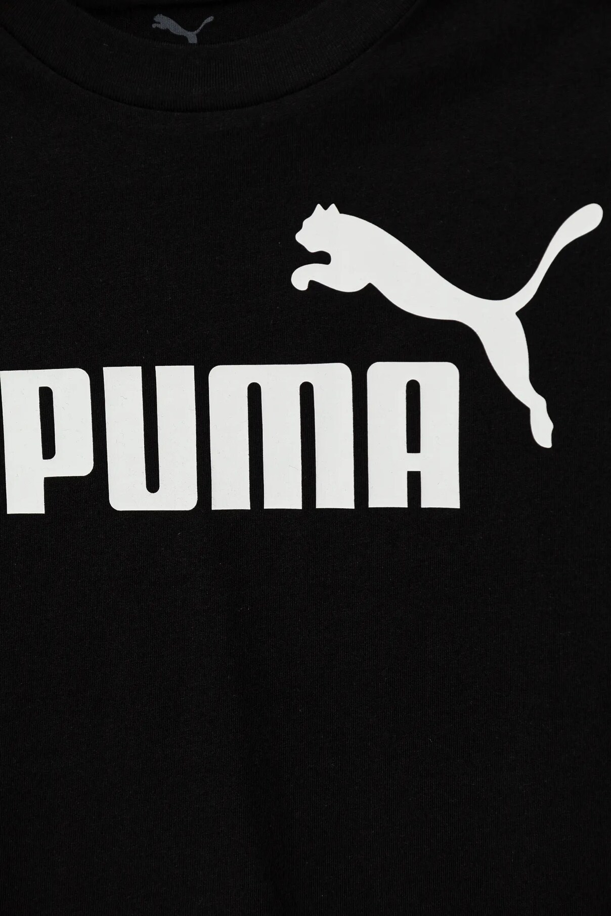 Футболка детская из хлопка с логотипом ESS No. 1 Puma, черный — фото 4