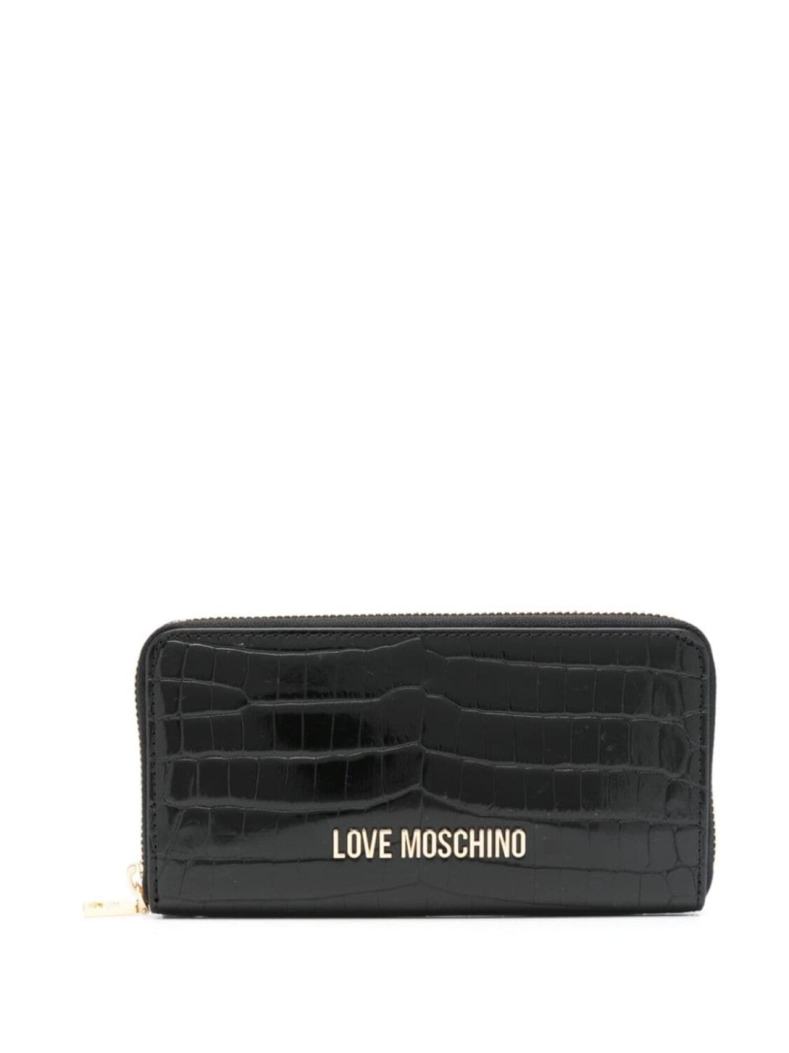 

Love Moschino кошелек с тиснением под крокодила, черный