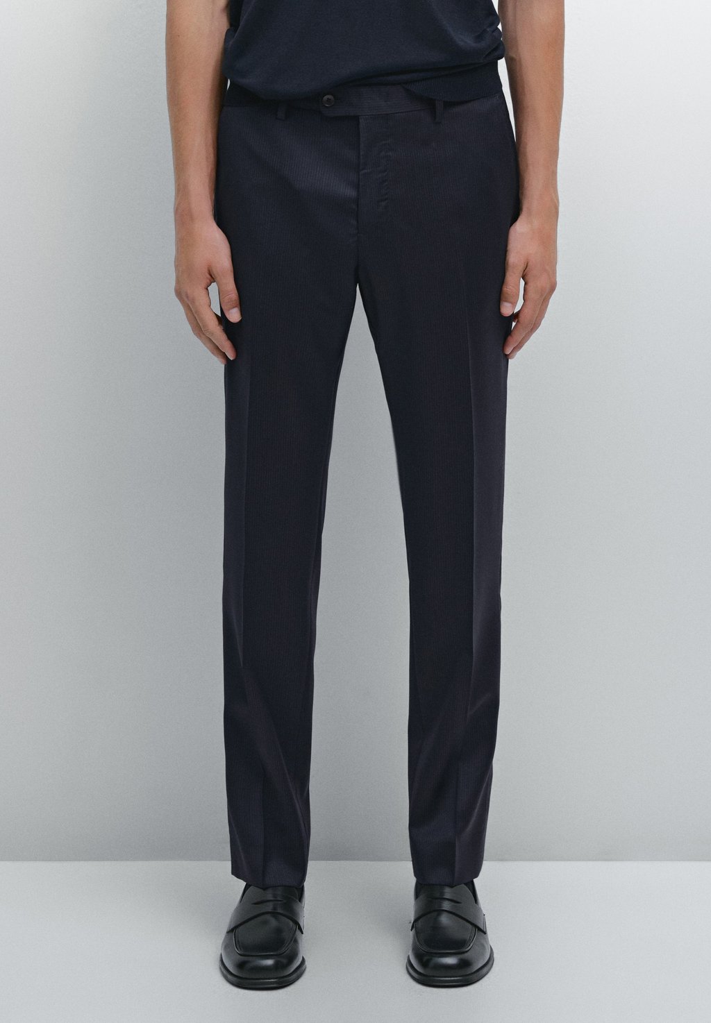 

Чиносы PINSTRIPE Massimo Dutti, темно-синий