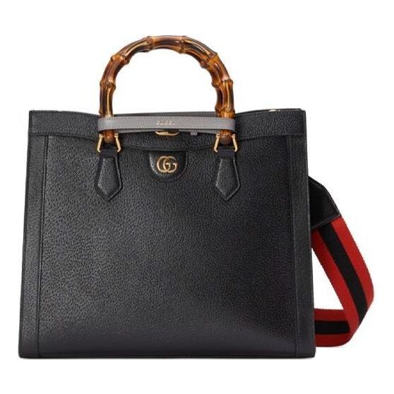 

Сумка diana medium tote bag 'black' Gucci, черный