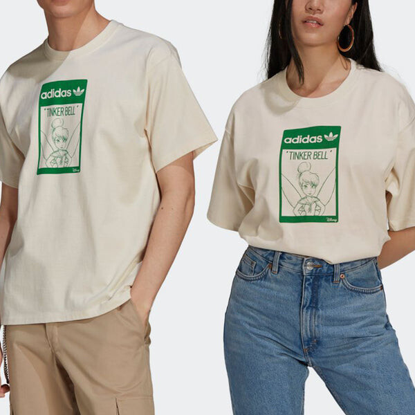 Футболка adidas originals x Disney Tinker Bell Printed Unisex Creamy-white, цвет creamy — фото 3