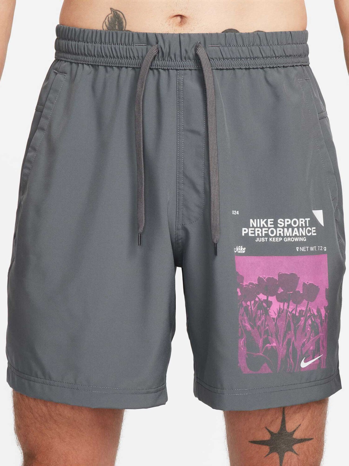 

Шорты Nike M NK DF FORM 7UL SHORT GX, серый