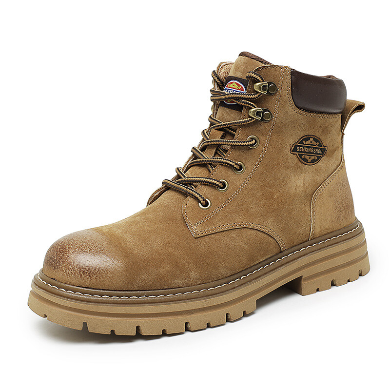 

Мужские ботинки Cahhrrn X Martin Boot Men Beige Weishibangwei