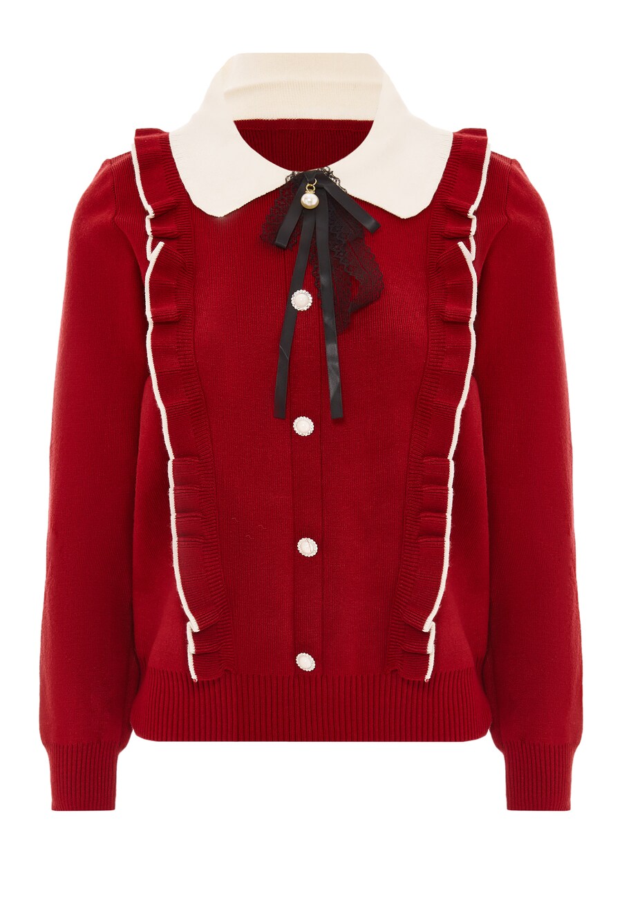 

Вязаный кардиган nascita, рубиново-красный