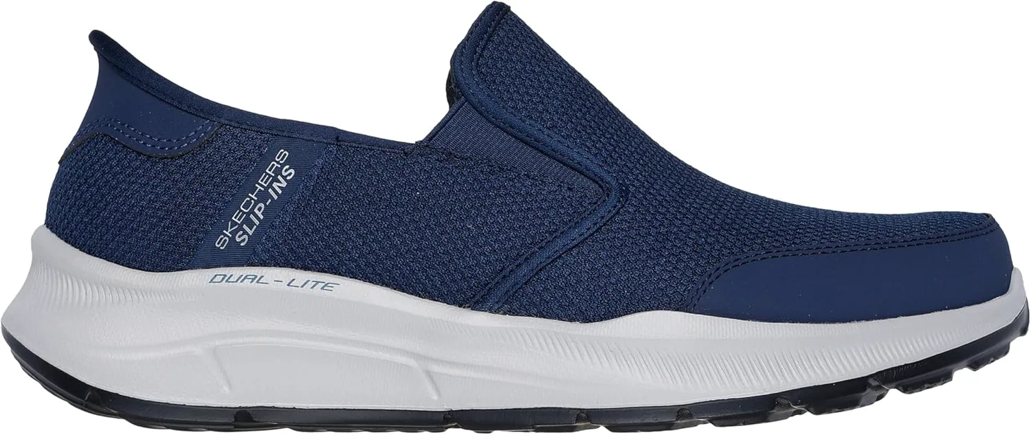 Мужские кроссовки Skechers Relaxed Fit Equalizer 5.0 без шнурков, темно-синий — фото 4