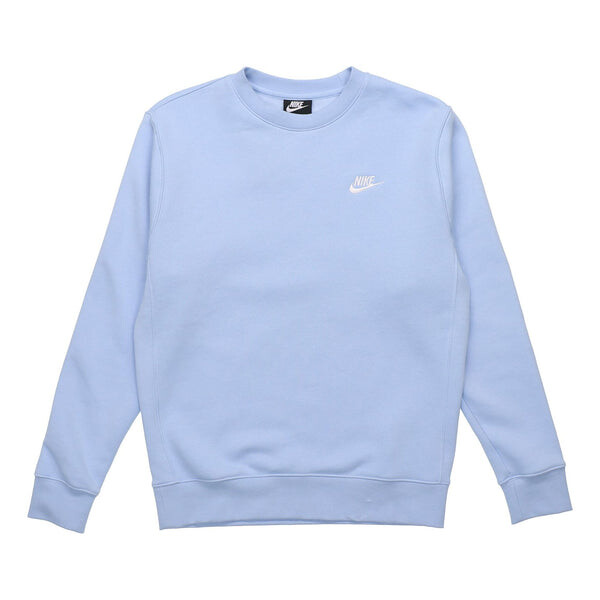 

Толстовка Nike Athleisure Casual Sports Fleece Lined Round Neck Pullover Blue, синий