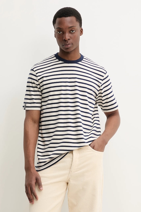 

Хлопковая футболка Superdry, бежевый