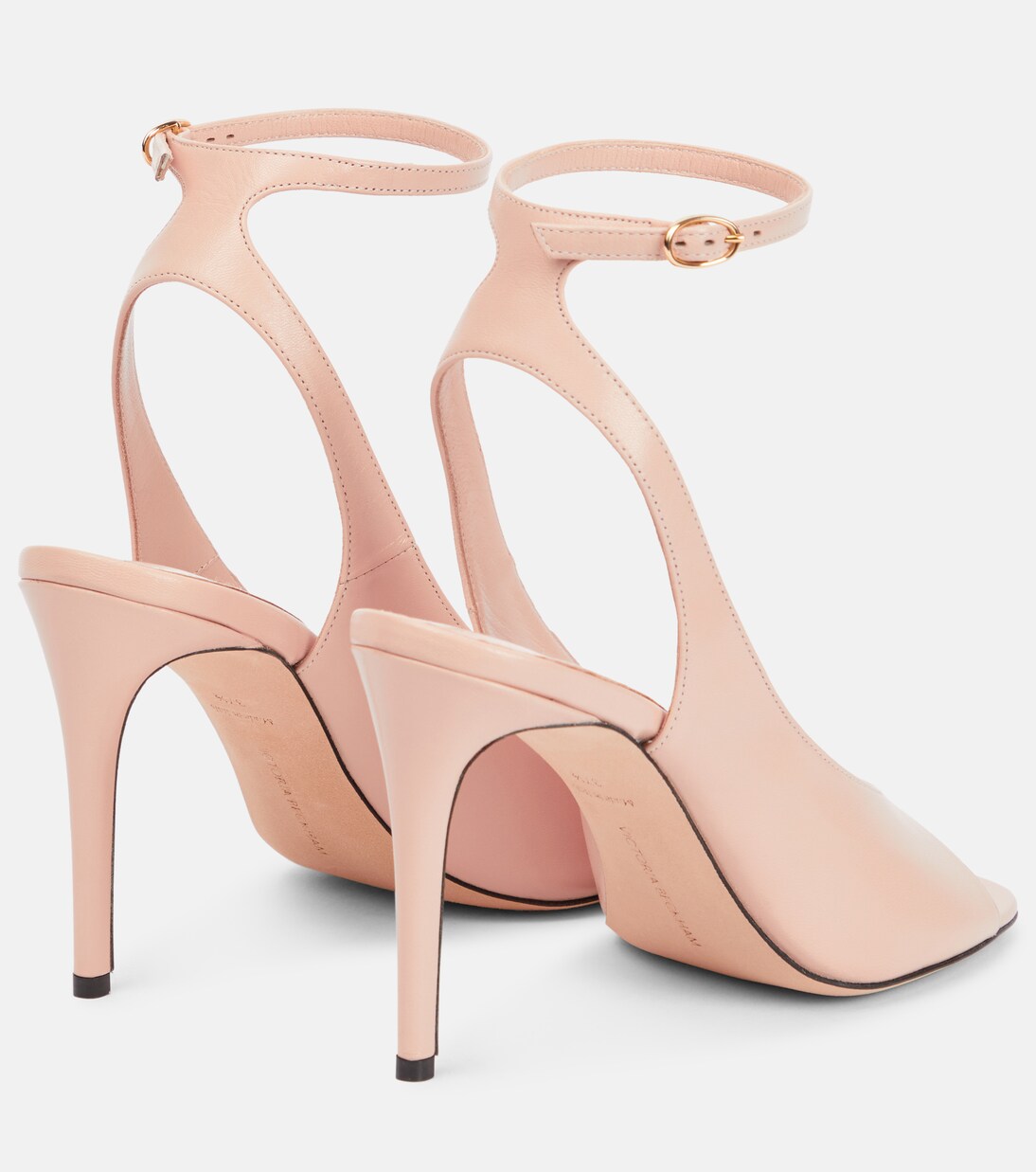 Сандалии из кожи Destiny Victoria Beckham, Nude — фото 3