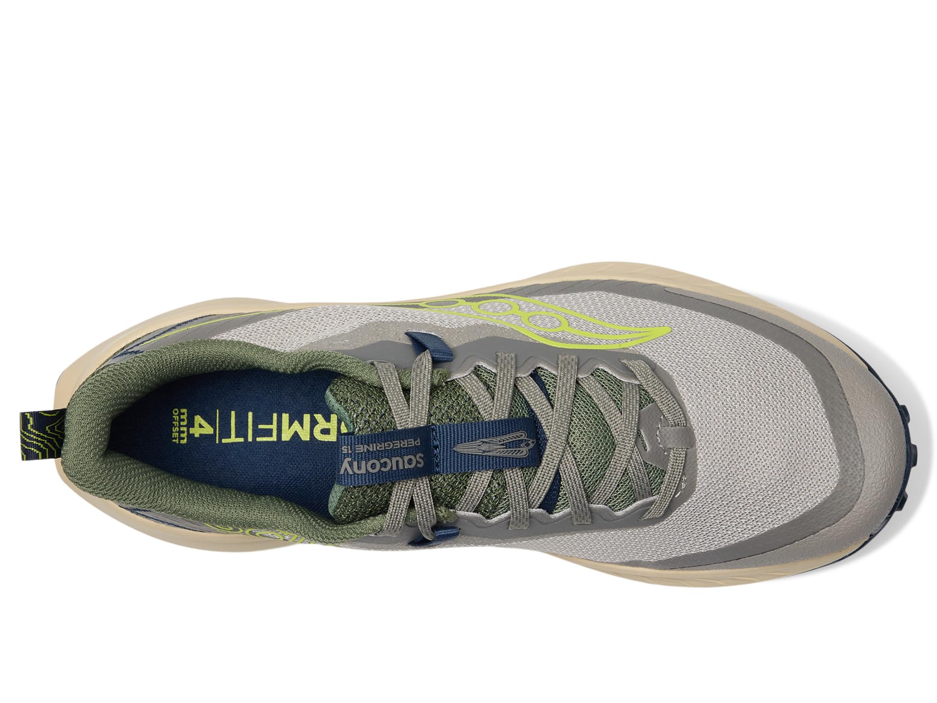 Кроссовки Saucony Peregrine 15, цвет Ridge/Olivine — фото 2
