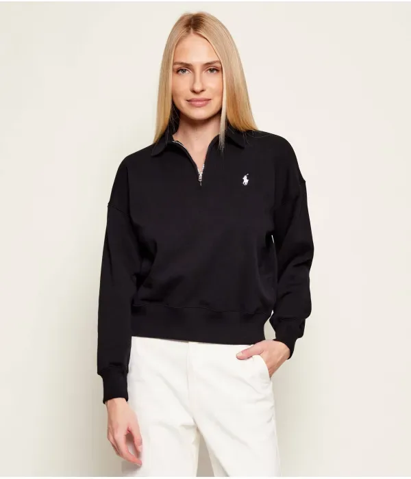 Толстовка loose fit Polo Ralph Lauren, черный