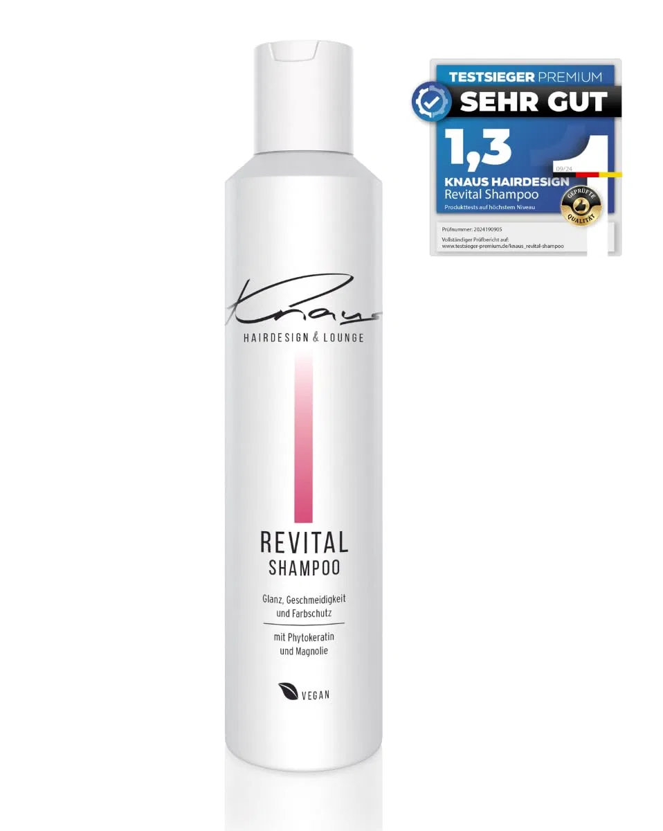Шампунь Revital для окрашенных волос без силиконов, веганский, 200 мл Knaus Hairdesign