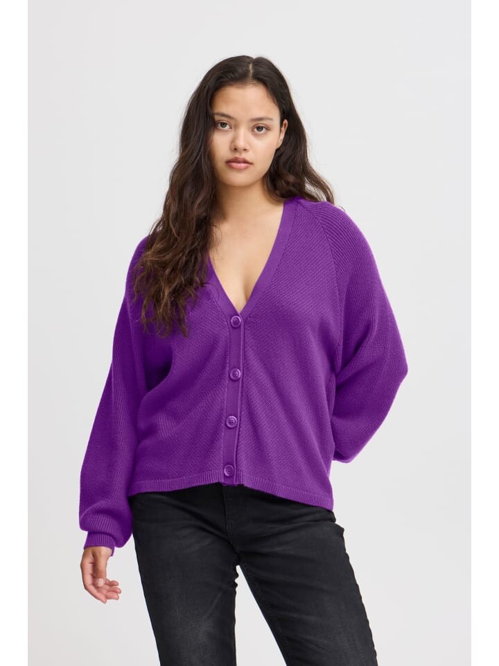 

Кардиган ICHI Strickjacke, фиолетовый
