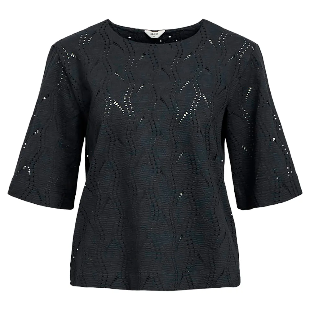 

Футболка Object Ava 3/4 sleeve, черный