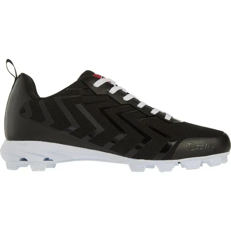 Бейсбольные бутсы Rawlings Savage Low 174929 черно-белые на шнуровке HAWK3246 — фото 2