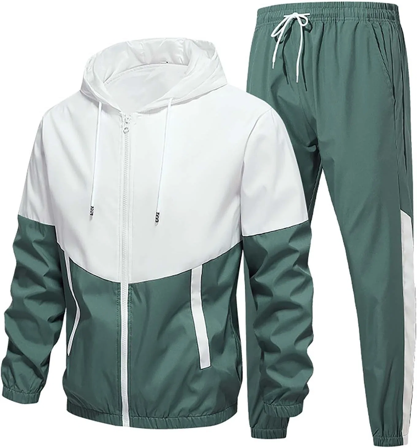 Мужской спортивный костюм из двух предметов, Green