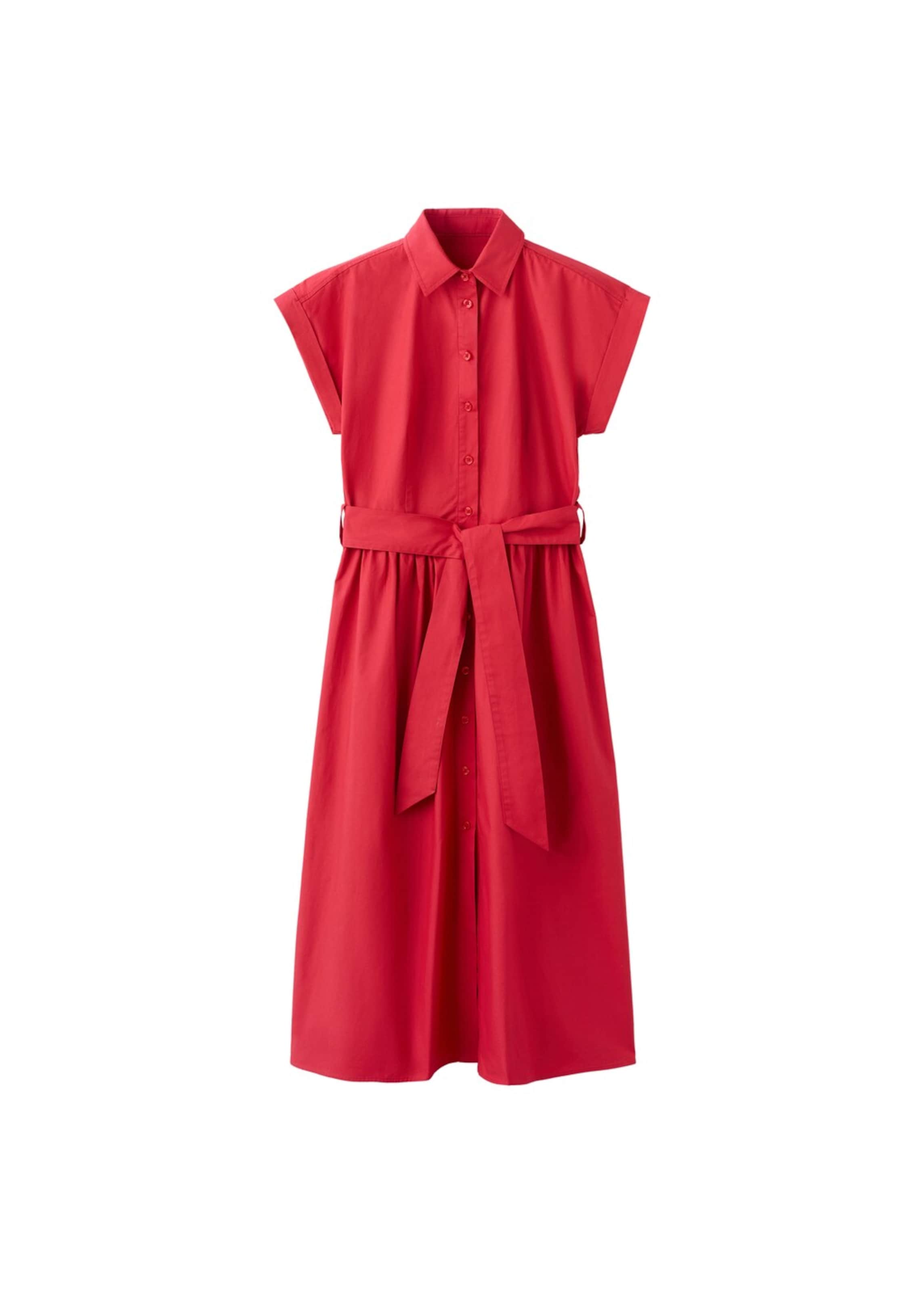 

MANGO Платье-рубашка 'Pupi-h' в красном цвете