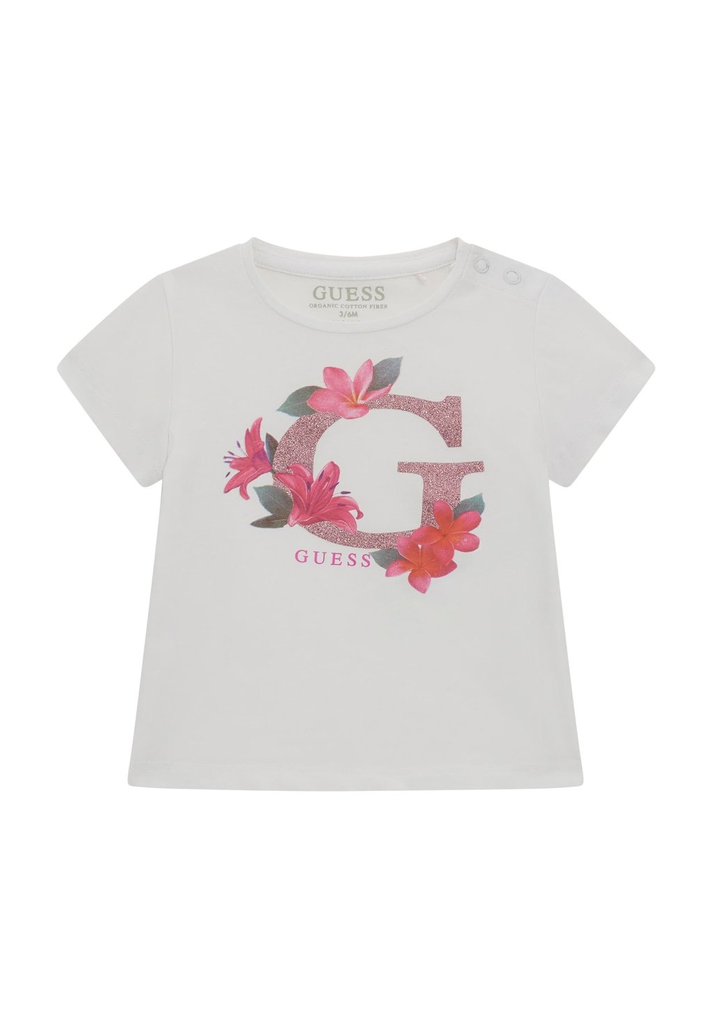 

Футболка с принтом BLUMEN Guess, белый