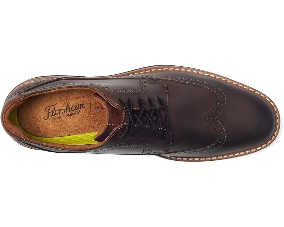 Оксфорды Florsheim Norwalk Wingtip Oxford, цвет Brown Crazy Horse — фото 2