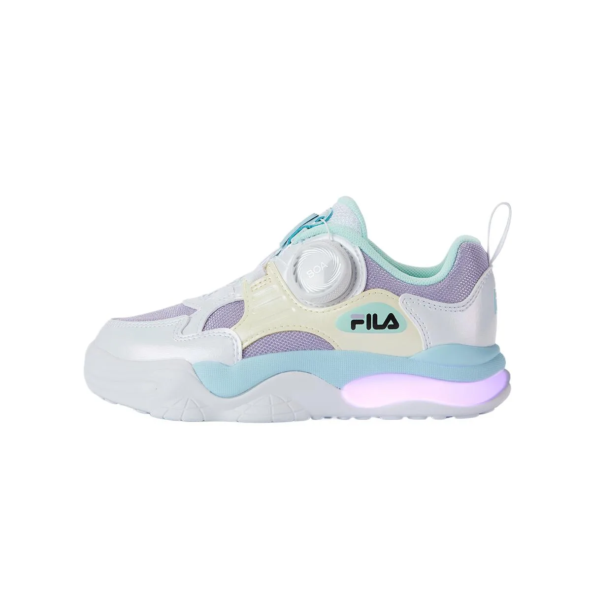 FILA KIDS Детские кроссовки для тренировок BOA Low top цвета светло-лавандовый/ирис