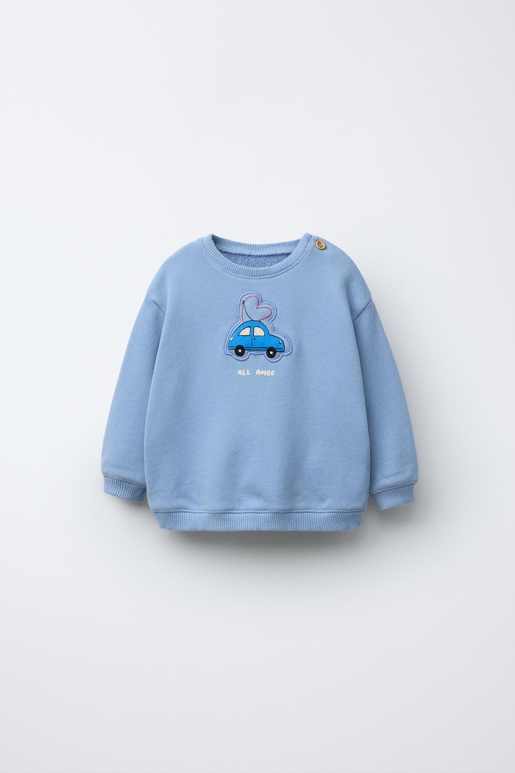 

Автомобильная толстовка с подкладкой ZARA, синий