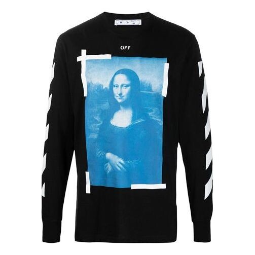 

Толстовка Off-White Mona Lisa Long-Sleeve T-Shirt 'Black', черный