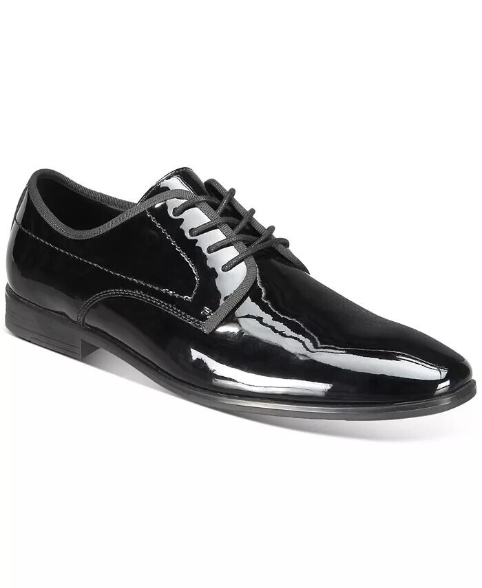 

Мужские оксфорды Warner Patent Lace-Up Oxford Alfani, черный