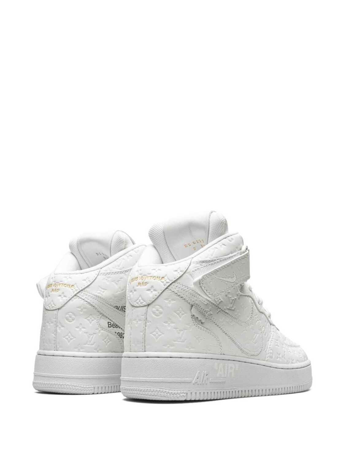 Кроссовки Air Force 1 Mid из коллаборации с Louis Vuitton Nike, белый — фото 3
