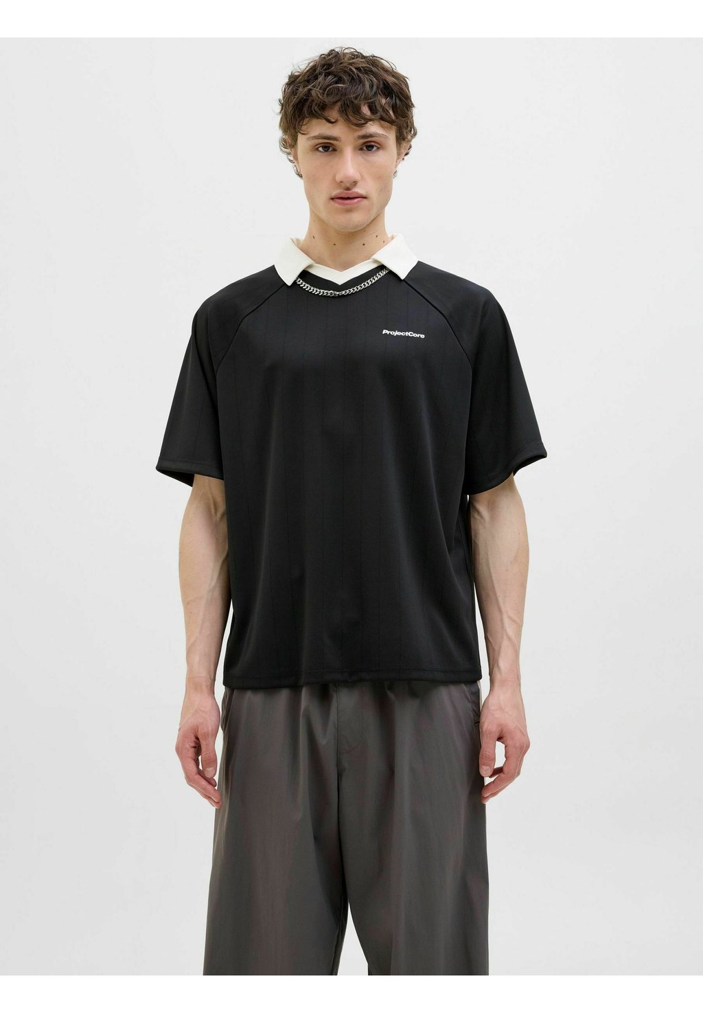 

Рубашка поло GEDRUCKT Jack & Jones, черный