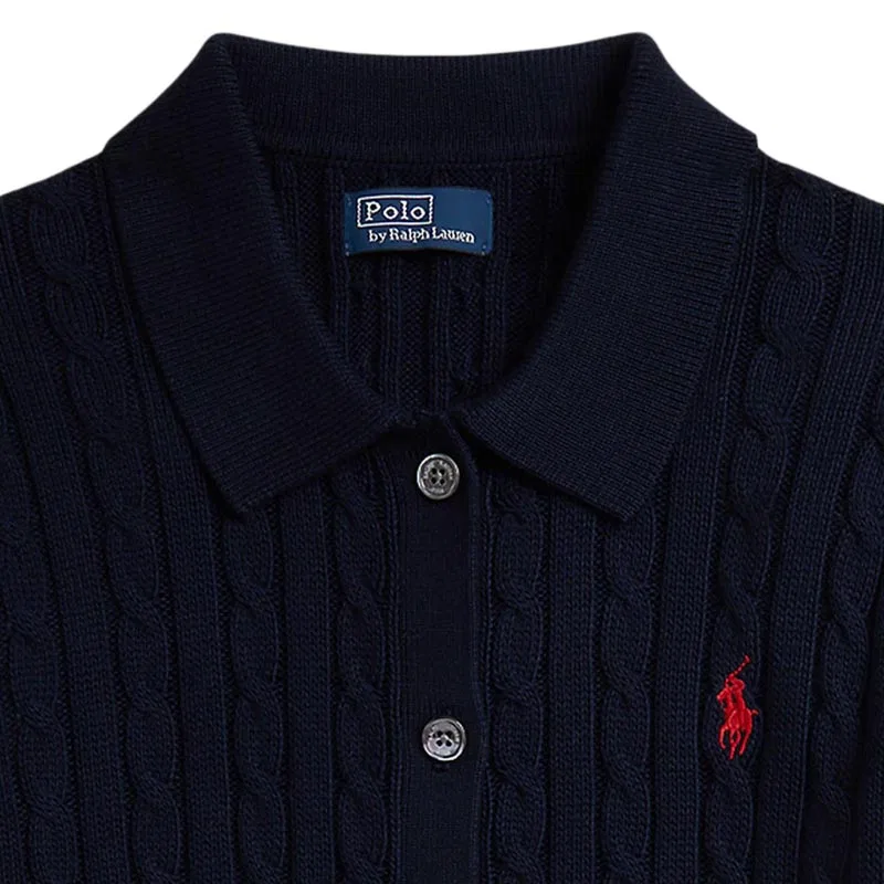 Джемпер женский Polo Ralph Lauren темно-синий — фото 3