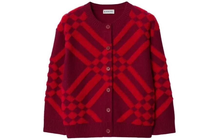 

Свитер детский Burberry, красный / бордовый