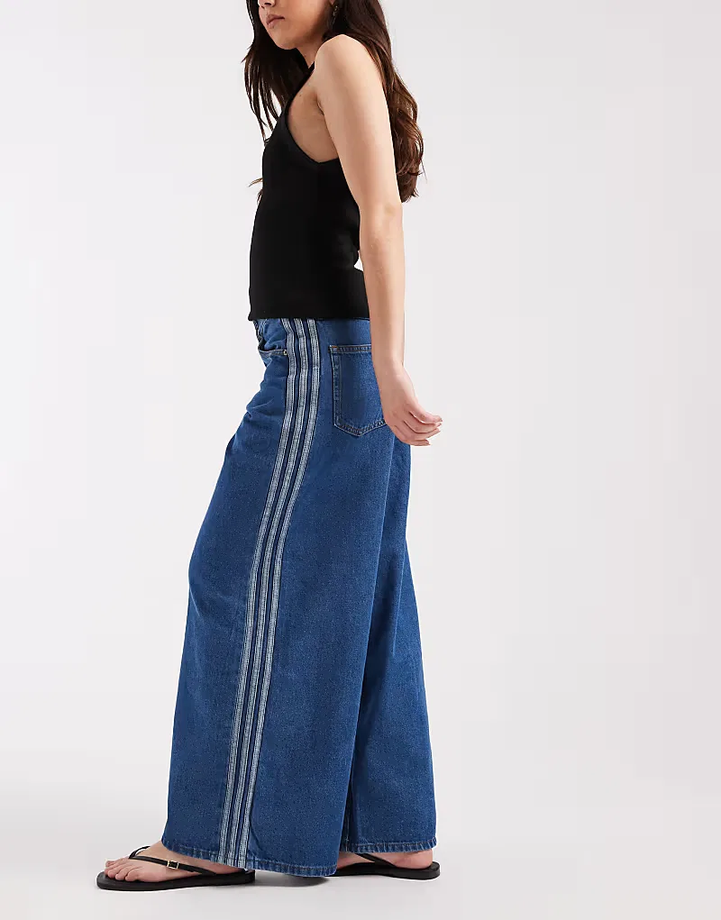 Спортивные брюки Adidas Originals Firebird из денима, синий — фото 2