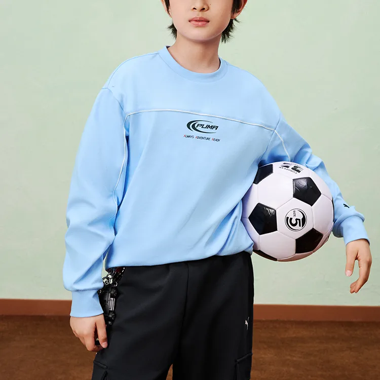 Футболка для детей Crew Neck Moderate PUMA, ice синий 80901 — фото 4
