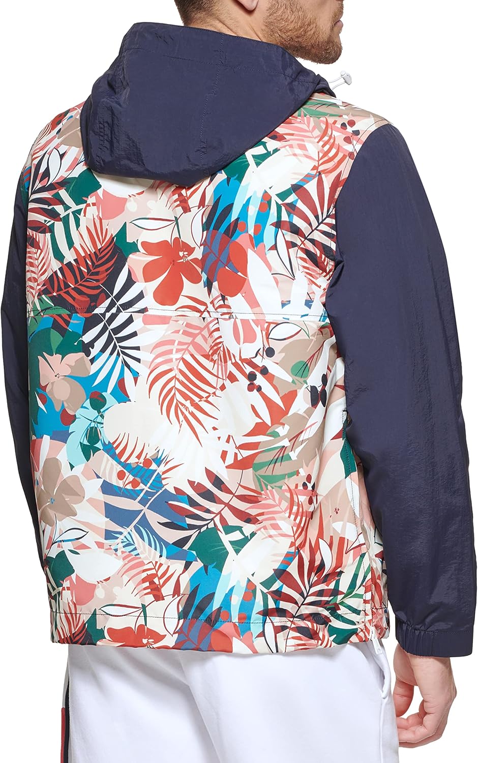 Мужская легкая куртка-поповер в стиле ретро от Tommy Hilfiger Taslan, Tropical Print — фото 4