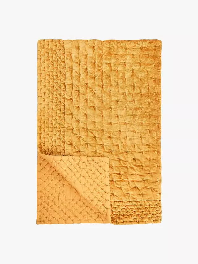 

Покрывало John Lewis Boutique Hotel Velvet Stitch Quilted, цвет tigers/eye