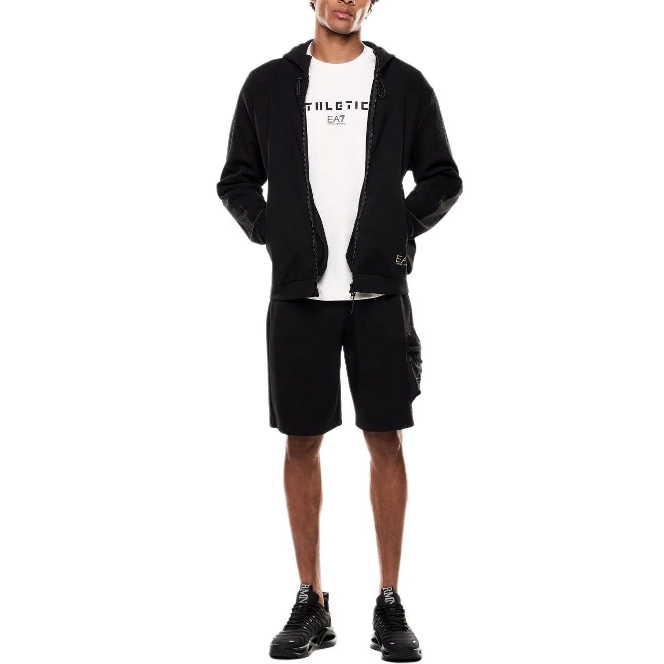 Шорты повседневные Casual Shorts EMPORIO ARMANI черные — фото 4