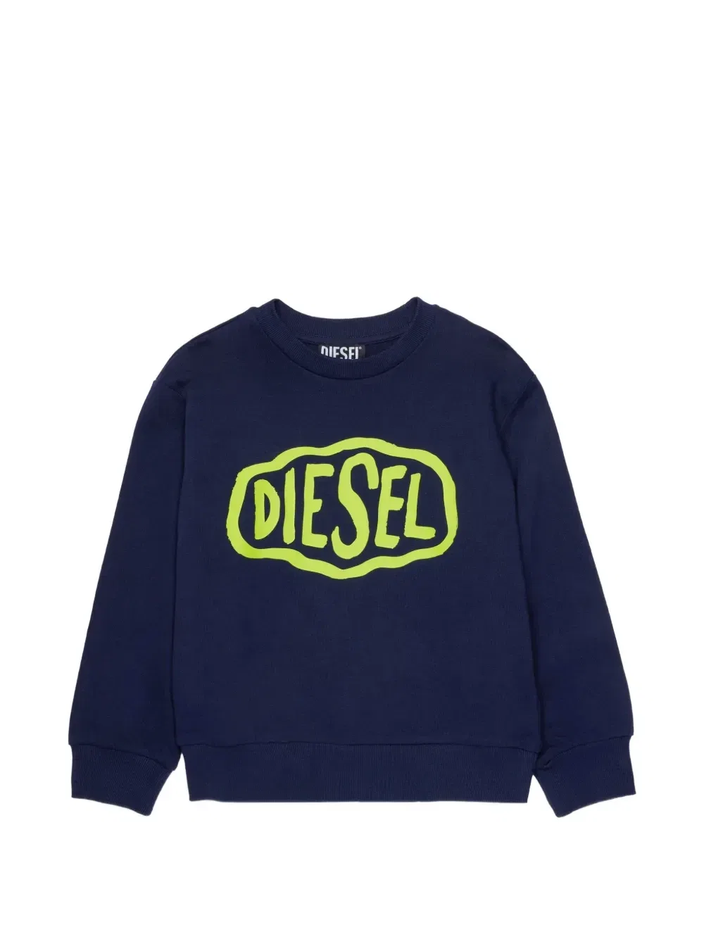 Толстовка с принтом-логотипом Diesel Kids, синий