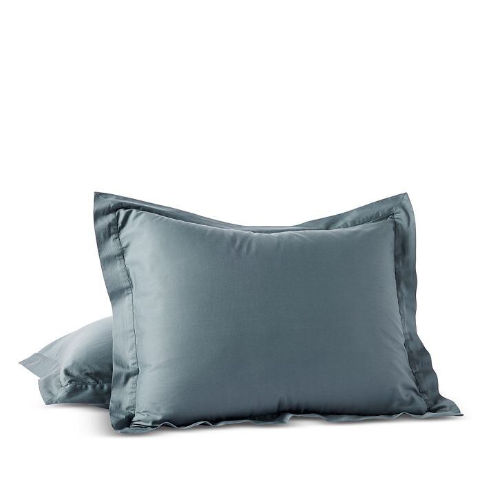 

Подушка Cloud Soft Sateen Standard Sham Coyuchi, синий