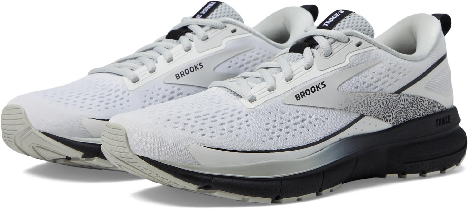 

Кроссовки Trace 3 Brooks, цвет White/Black/Oyster, Белый, Кроссовки Trace 3 Brooks, цвет White/Black/Oyster