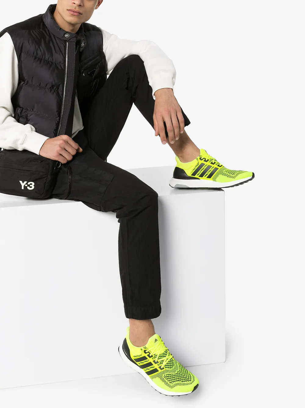 Кроссовки Ultraboost Solar из коллаборации с UB1 adidas, зеленый — фото 2