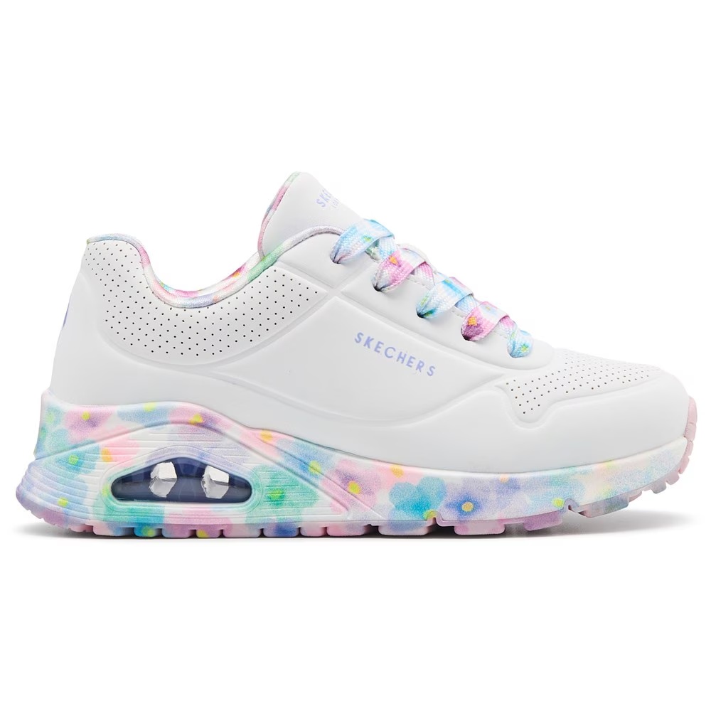 Детские кроссовки Skechers Kids' street uno для маленьких/больших детей, white flower multi — фото 2
