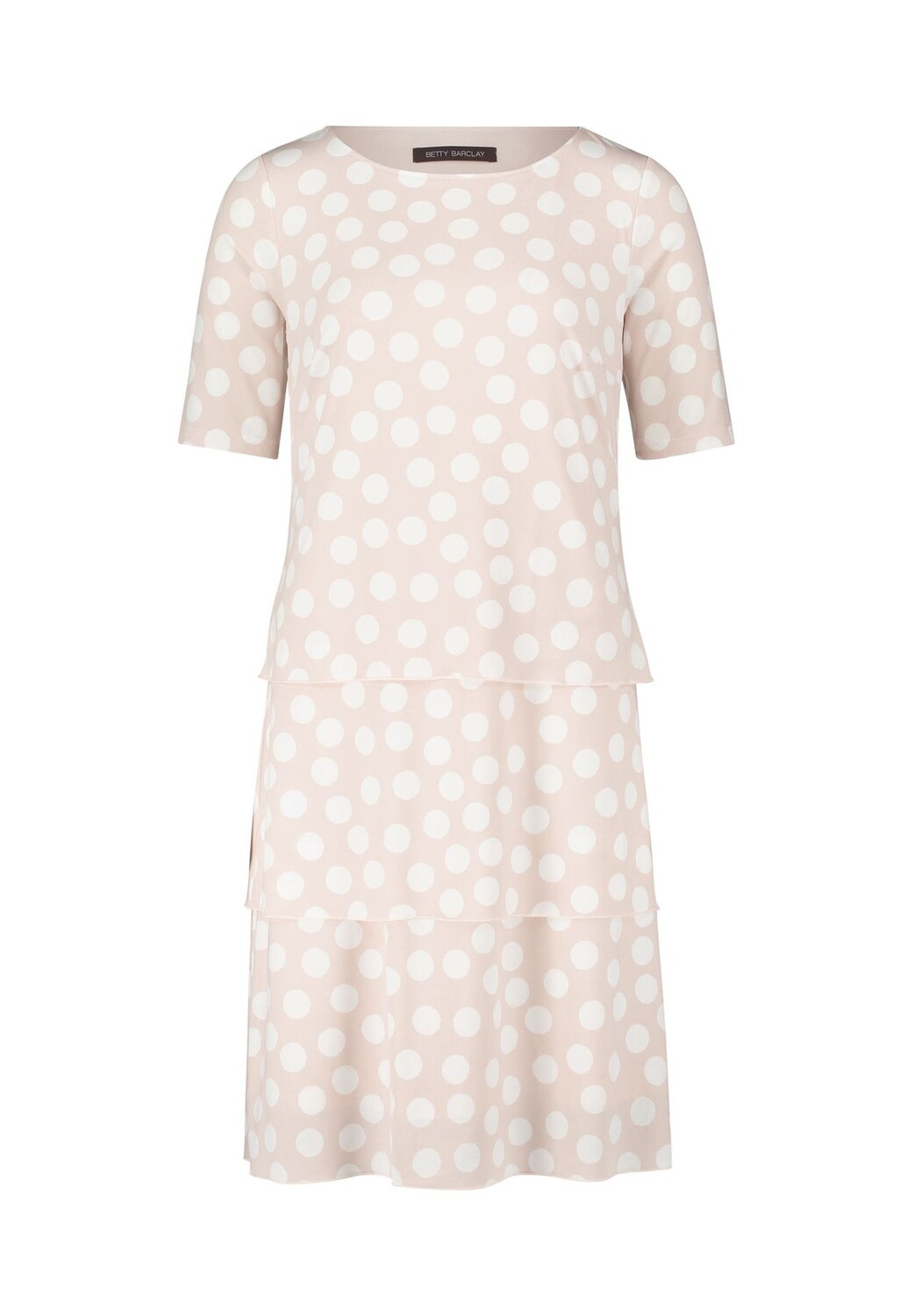 

Ярусное платье с короткими рукавами BETTY BARCLAY, цвет Rose Cream