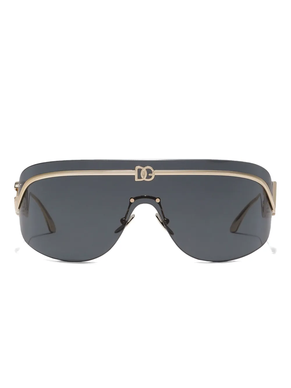 

Солнцезащитные очки в оправе с логотипом Dolce & Gabbana Eyewear, золотой