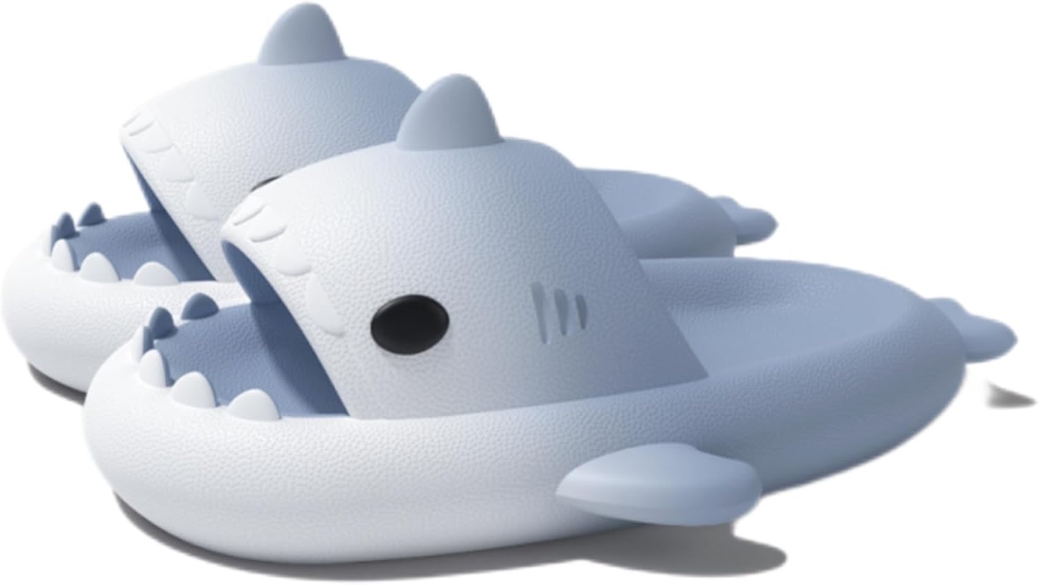 

Шлепанцы с акулой для женщин и мужчин, шлепанцы Cloud Shark, противоскользящие шлепанцы с открытым носком, супер мягкие шлепанцы с открытым носком для душа Generic, белый
