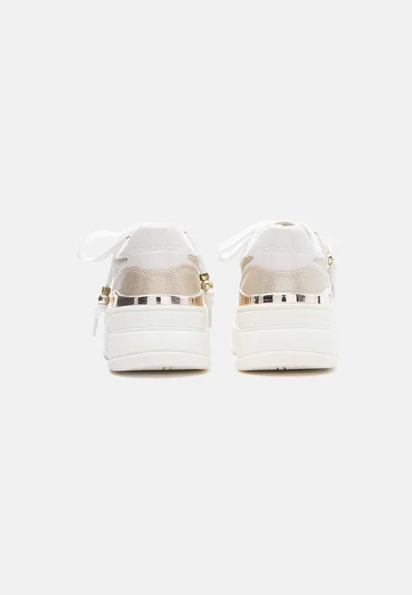 Кроссовки Michael Kors Kids, бледно-золотистый металлик/ваниль/шармы — фото 3