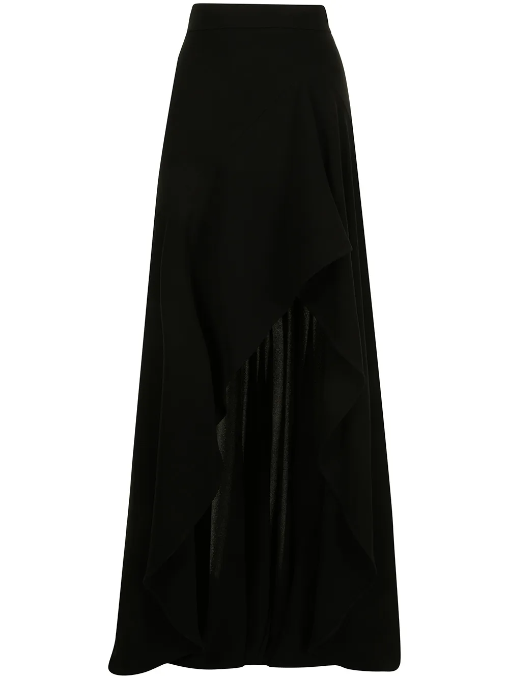

Юбка с завышенной талией и разрезом Elie Saab, черный