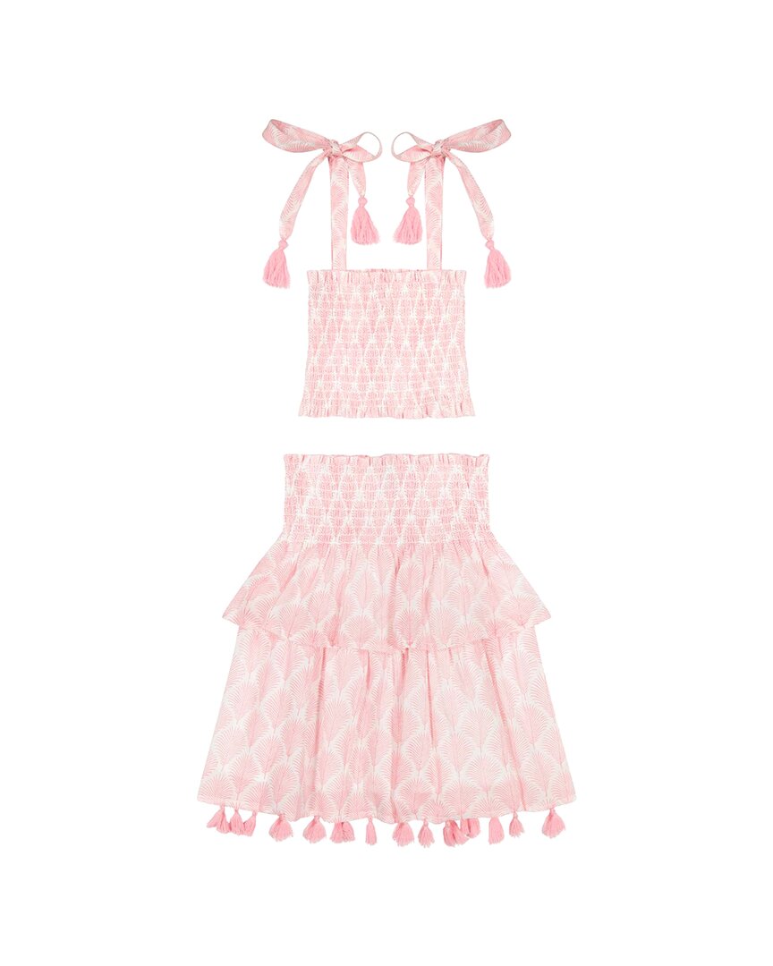 

Комплект Mer St Barth: топ Noelle и макси-юбка Mer St. Barth, розовый