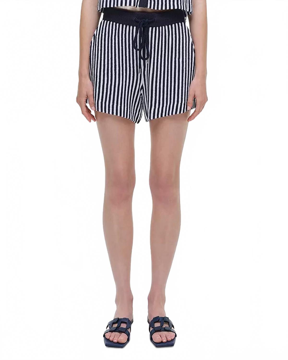 

Шорты Danita на резинке в полоску Midnight SIMKHAI, Midnight Stripe