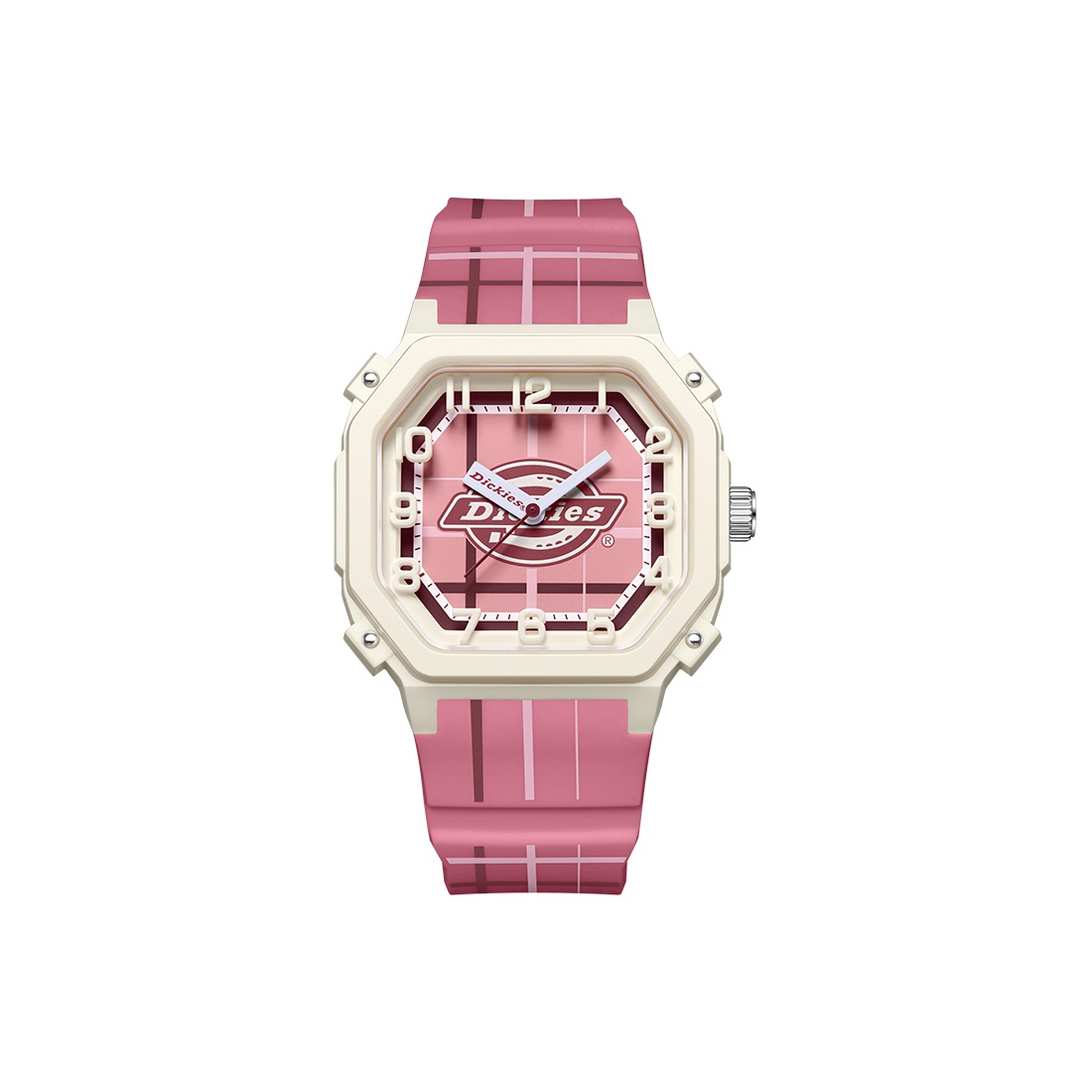 

Dickies Часы Wrist Watch Quartz Movement Silicone Strap Beige Watch Dial Women's Watch Classic Box, Pink Watch Dial 240U60LYXCL-571P4-47SY