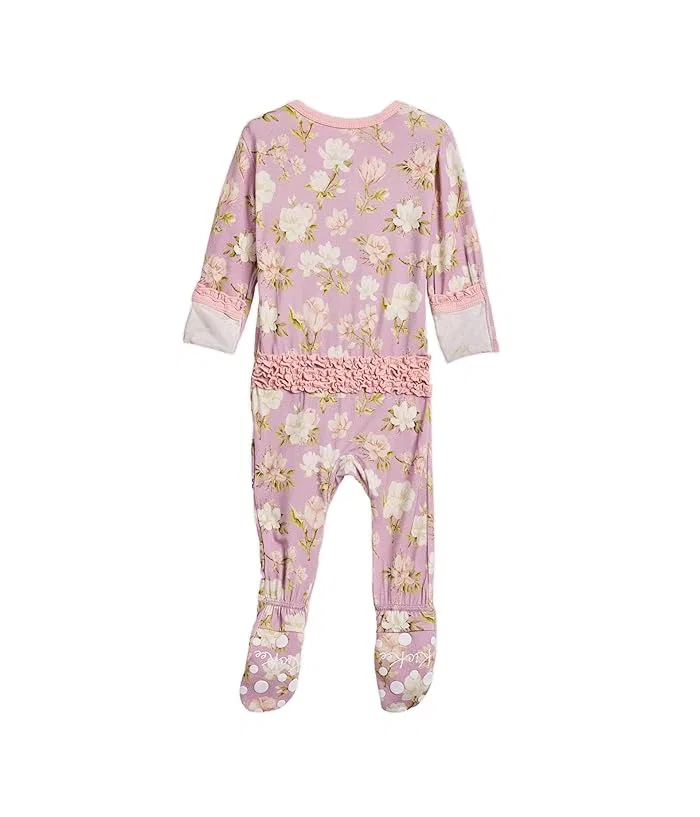 Комбинезон с рюшами Print Muffin Ruffle Footie Kickee Pants Kids, Sweet Pea Spring Floral — фото 2