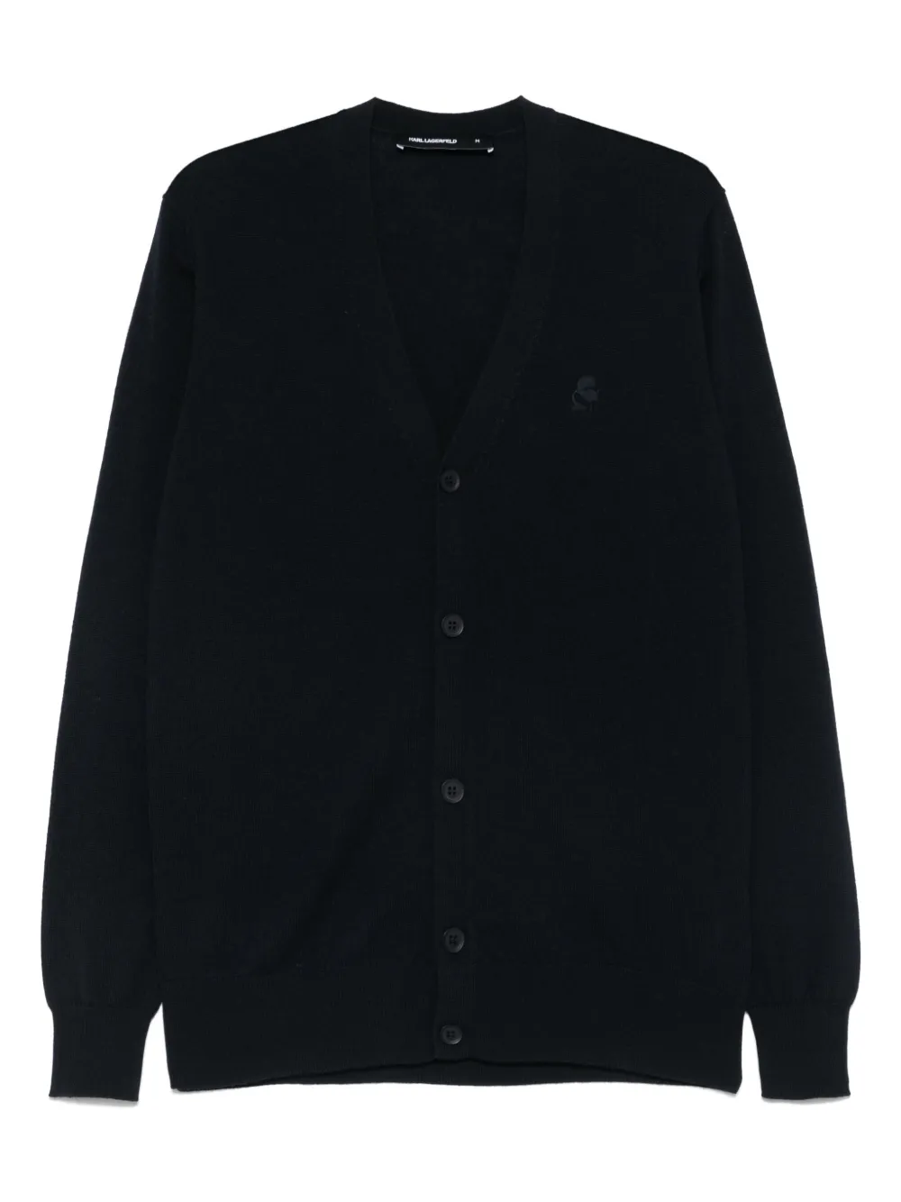 

Кардиган из мериносовой шерсти KARL LAGERFELD, синий